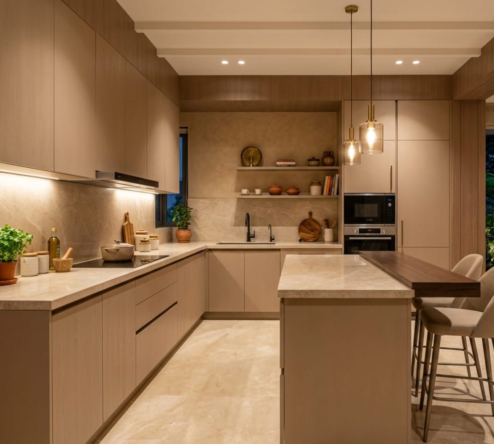 Modular_kitchen_warm_beige