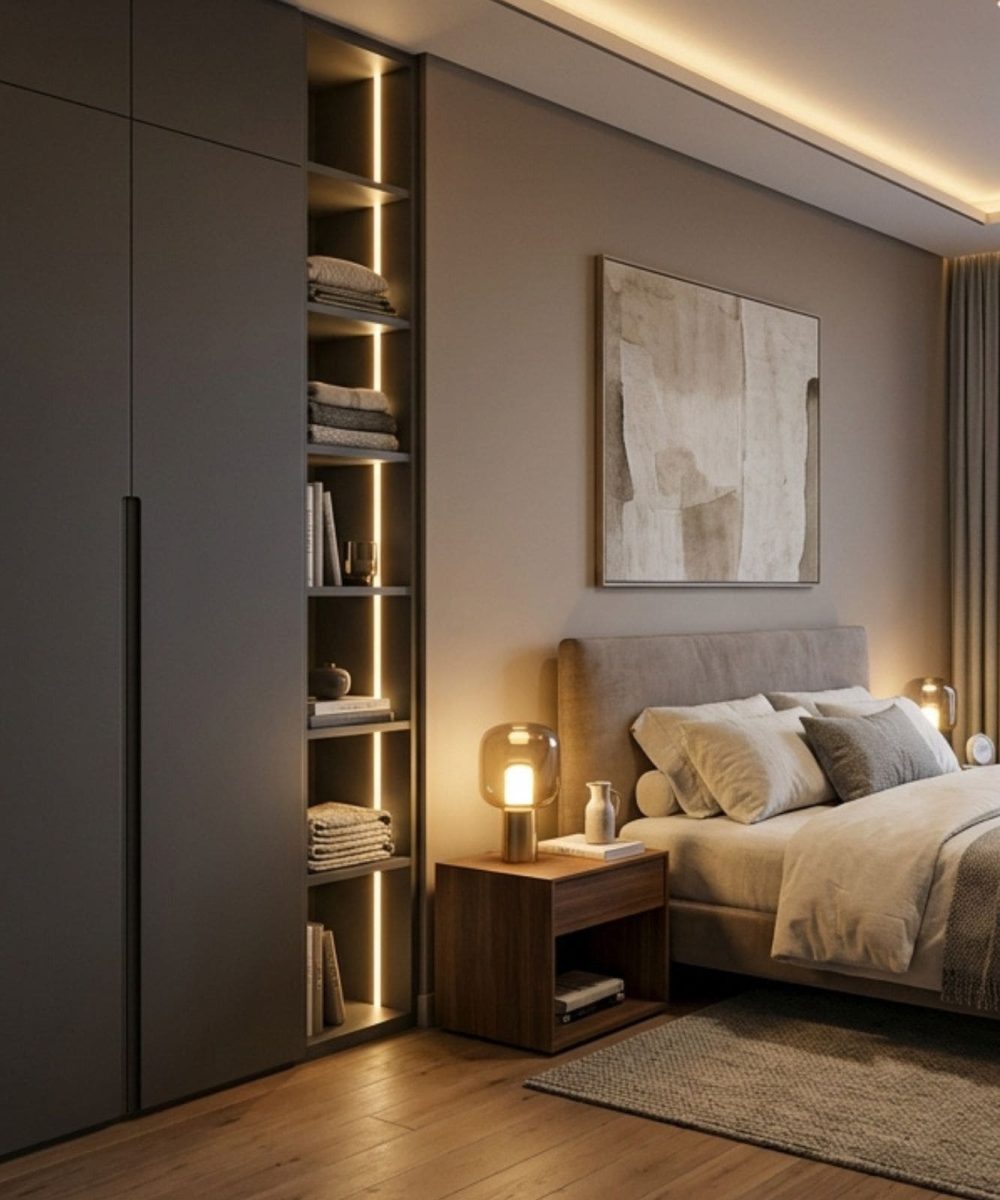 black bedroom